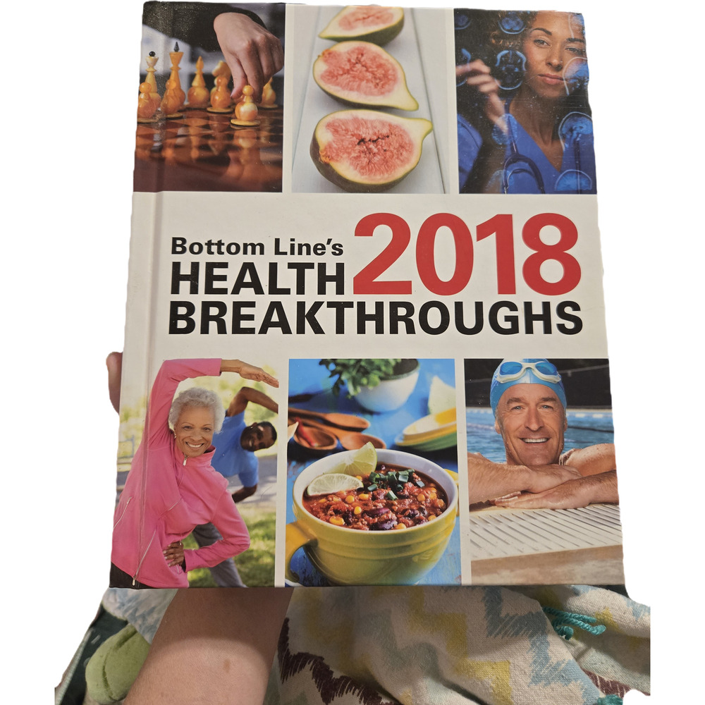 Bottom Line's Health Breakthroughs 2018 Hardcover Book Natural Remedy Wellness